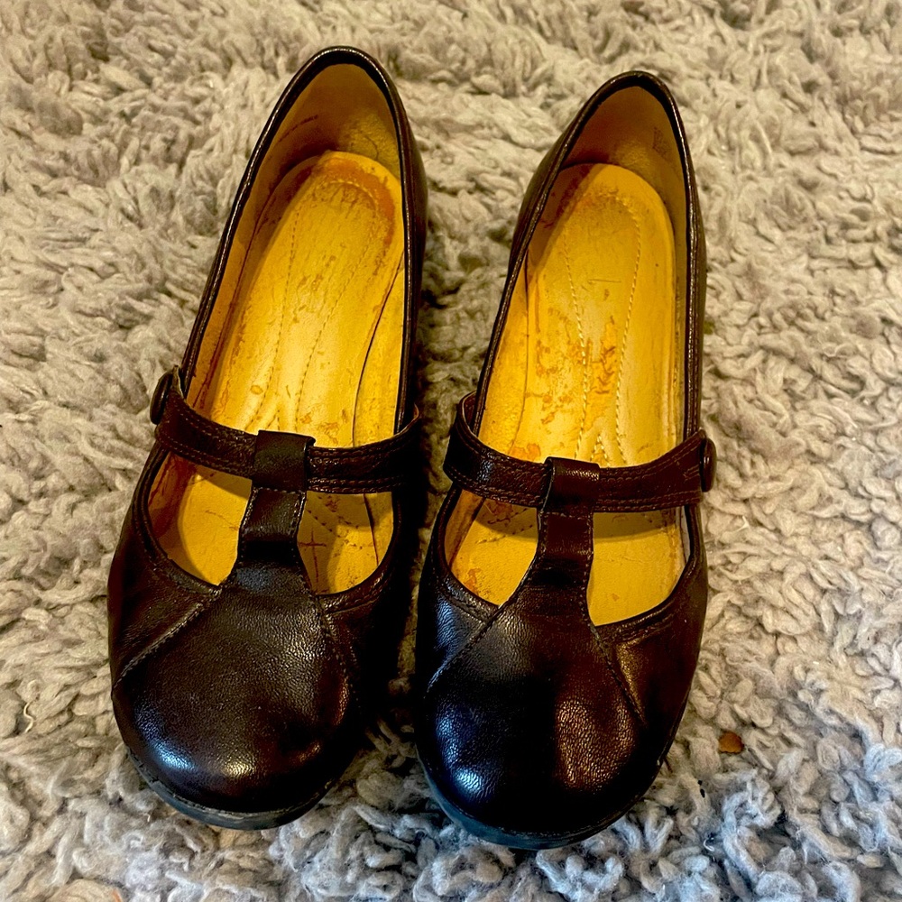 Mary Jane Dark Brown Flats